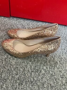 Banana Republic Glitter Heels Sz 8.5